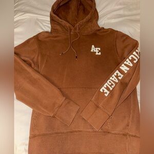 American Eagle Outfitters Men's Tan Hoodie